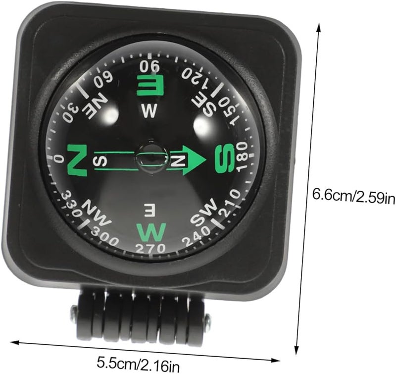 Black Car Dashboard Compass Portable Automotive Marine Navigation Guide - Image 3