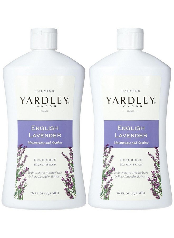 Yardley Yardley London Liquid Hand Soap - English Lavender - 16 Fl Oz (Pack of 2) 