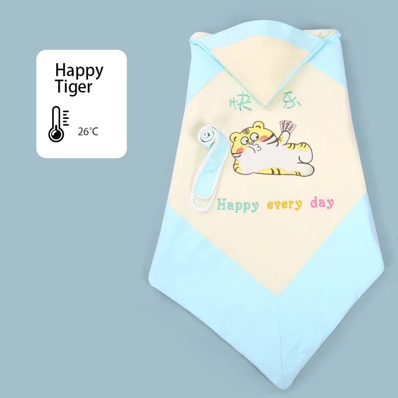 Y&D Knitted Cotton Baby Swaddle Blanket - Personalized Logo, Comfortable Newborn Swaddling Wrap - Perfect for Swaddlers - Image 1