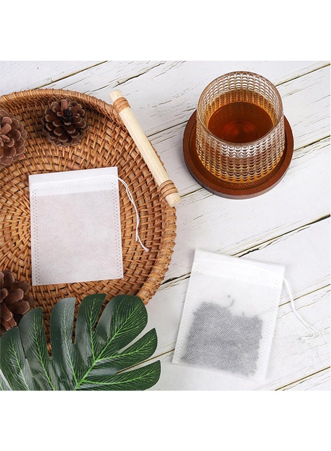 Disposable Non-Woven Drawstring Tea Filter Bags, 8 x 10cm, 100 pcs  - Image 5