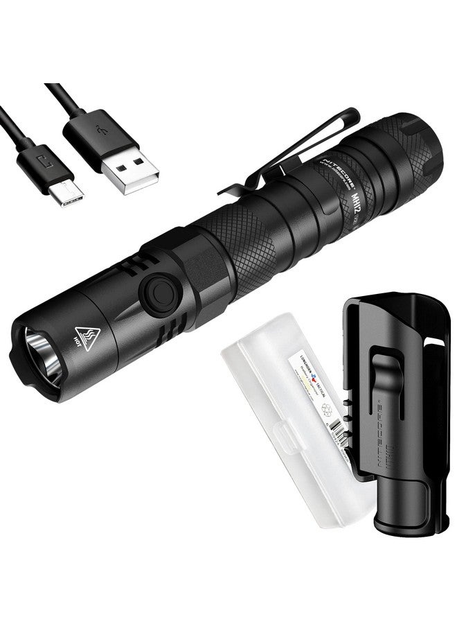 Nitecore MH12 v2 1200 Lumen USB-C Rechargeable Tactical Flashlight with LumenTac Organizer - Image 1