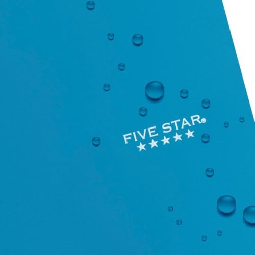 Five Star Spiral Notebook + Study App, 1 Subject, Wide Ruled Paper, 8" x 10-1/2", 100 Sheets, Fights Ink Bleed, Water Resistant Cover, Tidewater Blue (72875) - Image 5