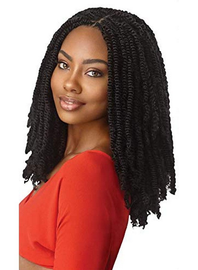 Outre Braids Outre Synthetic Braid X Pression Twisted Up 2X Springy Afro Twist 12 (3Pack 1B) - Image 2