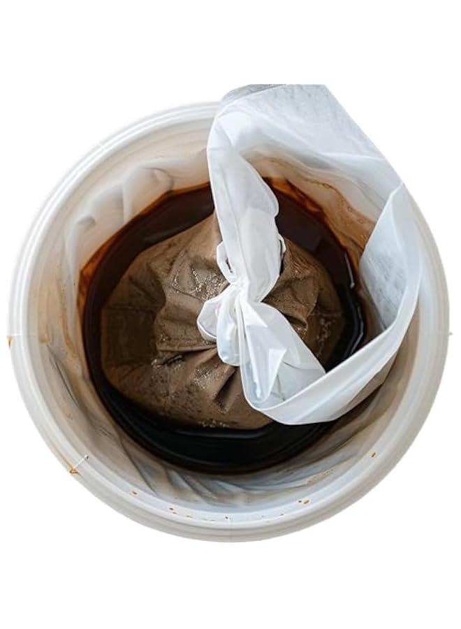 100pcs Cold Brew Coffee Filter Bags, 16''x20'' No Mess Disposable Filter Bag with Straps for Coffee Shop 5-Gallon Systems - Image 4