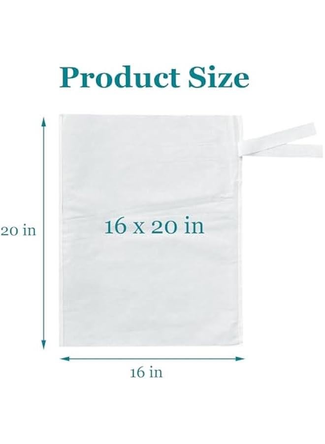 100pcs Cold Brew Coffee Filter Bags, 16''x20'' No Mess Disposable Filter Bag with Straps for Coffee Shop 5-Gallon Systems - Image 3