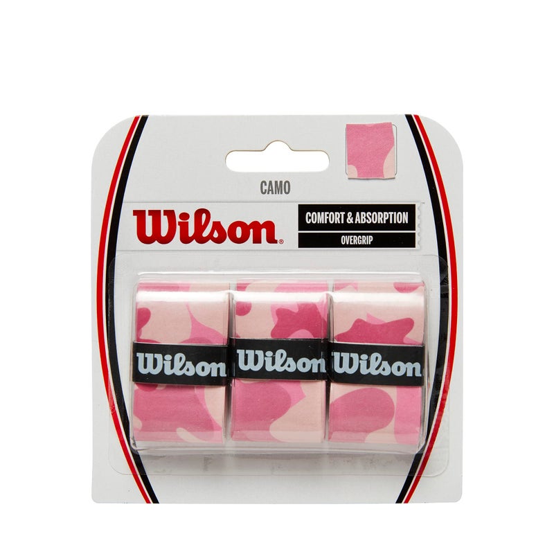 WILSON Camo Overgrip - 3 Pack, Pink/White Camo - Image 3