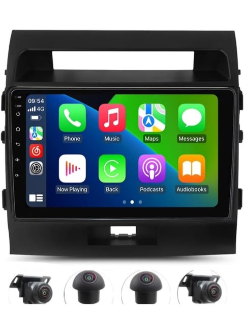 Android Car Stereo Screen For Toyota Land Cruiser LC200 2008-2015 GXR With CarPlay Android Auto Wireless WiFi DSP AHD Camera Included Fast Interface