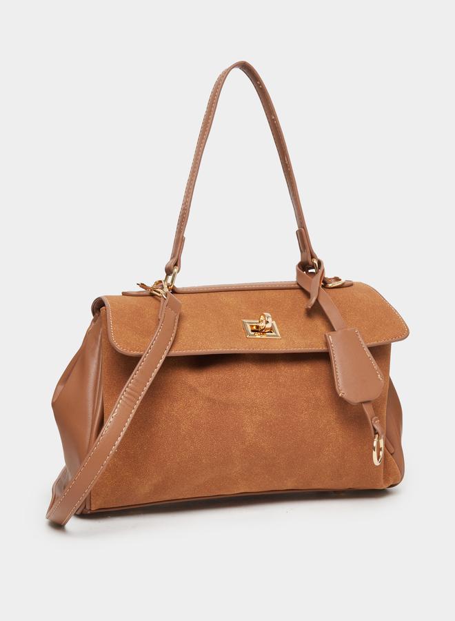 Styli Twist Lock Drop Detail Shoulder Bag - Image 2