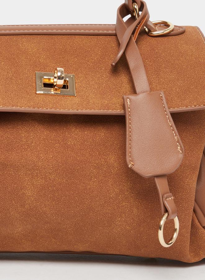 Styli Twist Lock Drop Detail Shoulder Bag - Image 4