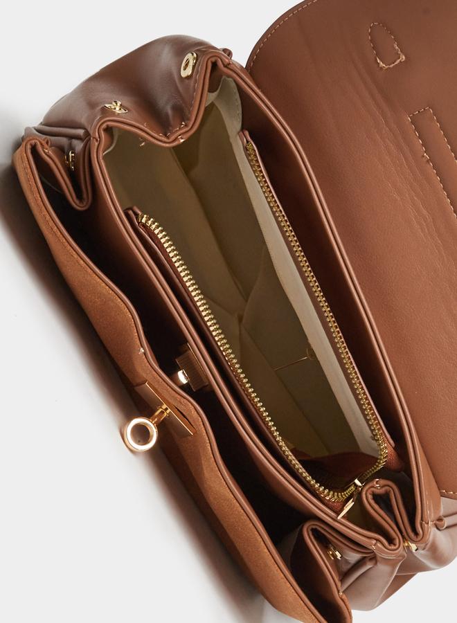 Styli Twist Lock Drop Detail Shoulder Bag - Image 5