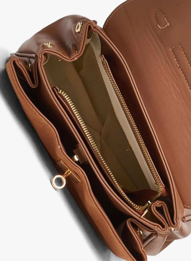Styli  Twist Lock Drop Detail Shoulder Bag for Women | Best Price UAE