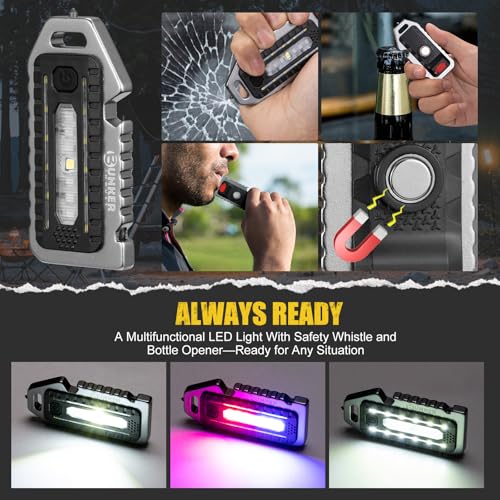BUNKER INDUST Adjustable Auto-Stop Offroad Tire Air Deflator Kit, 4 PCS Tire Air Down Valve(10-30 PSI) / 1 PCS Multifunctional LED Light Features Safety Whistle and Bottle Opener/Carrying Case - Image 3