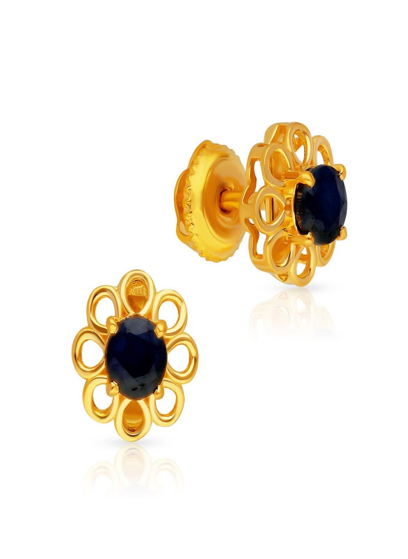 Malabar Gold and Diamonds 22 Carat 916 Purity Precia Gemstone Earrings PGNSOC037ER5Y  - Image 1