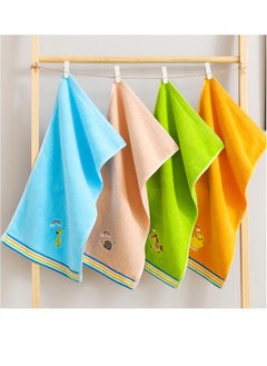 Excefore Baby Washcloths, 4 Pack Kids Washcloth Towels, 100% Cotton Kids Face Towels Hand Towels for Bathroom  - Image 2