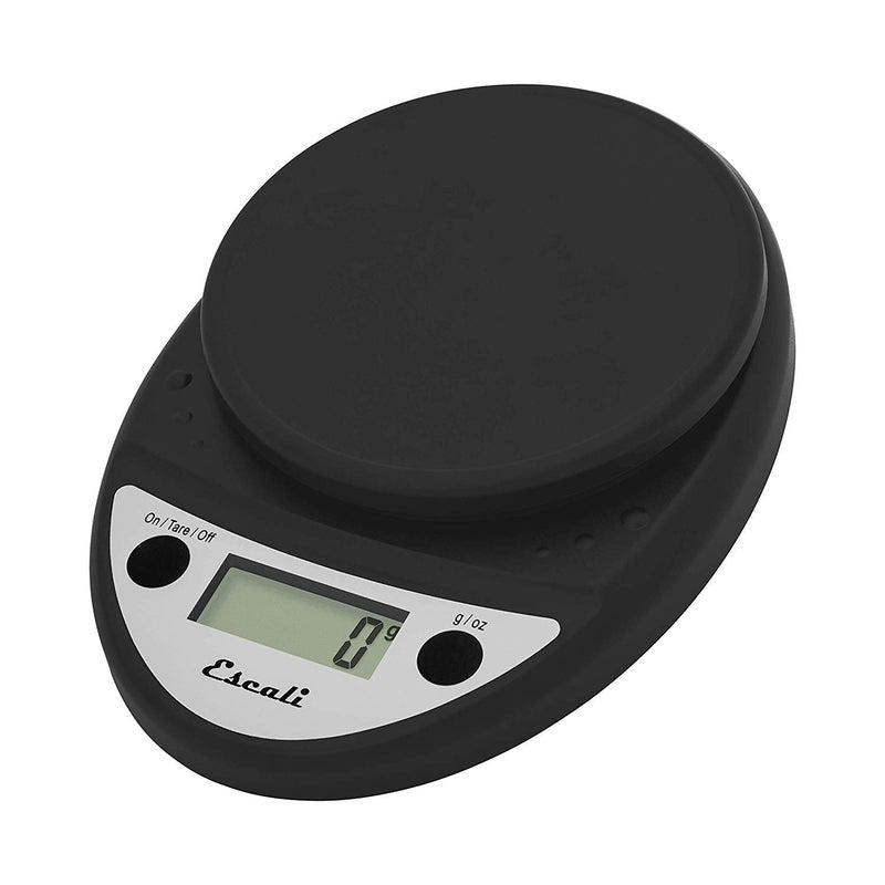 Escali Primo Digital Food Scale Multi-Functional Kitchen Scale and Baking Scale for Precise Weight Measuring and Portion Control, 8.5 x 6 x 1.5 inches, Black - Image 1