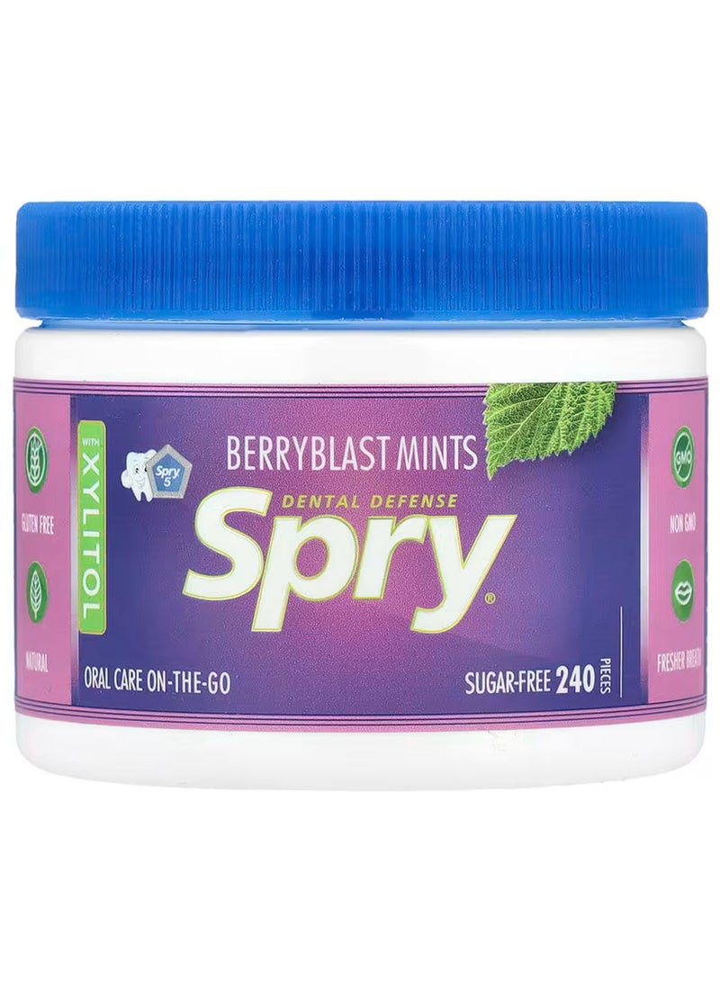 سبراي علكة نكهة التوت و النعناع، ​​خالي من السكر، 240 قطعة - Image 1