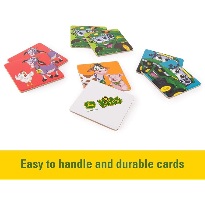 John Deere Kids Matching Game - Farm Themed Memory Game for Toddlers and Kids - John Deere Toys - Preschool Games and Learning Activities - 27 Matches - Ages 3 Years and Up - Image 2