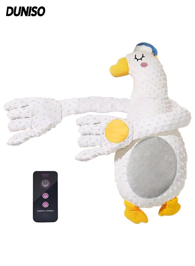 DUNISO Baby Patting Sleeping Toy with with Remote Control,Automatic Soothing Palm Hand,Startle Prevention Pat Pillow with Detachable red bean liner - Image 1