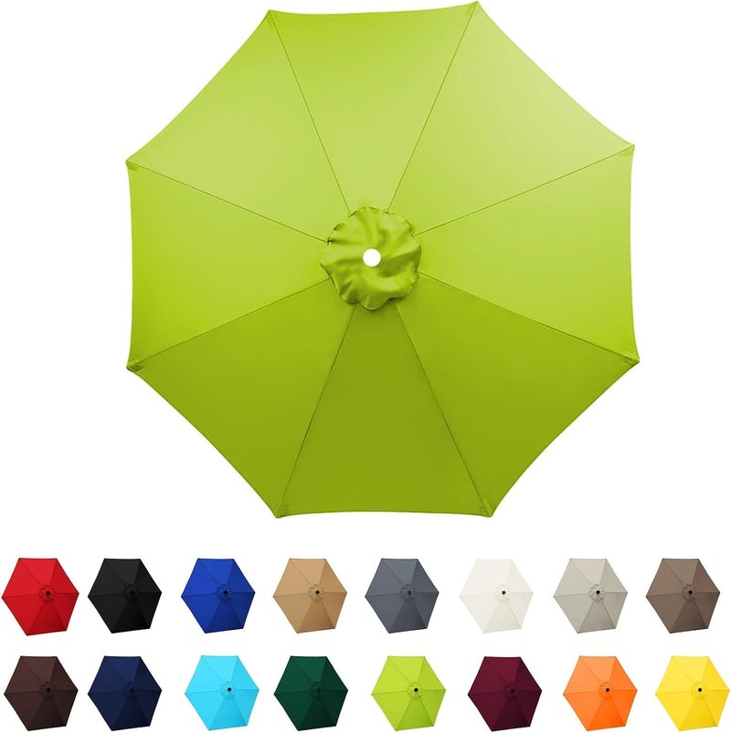 Garden Parasol Canopy Cover, 2m 2.30m 2.7m 3.0m Market Table Umbrella Canopy, Patio Umbrella Replacement Canopy,for Patio Market Table Umbrella Garden Parasol Canopy Cover - Image 1
