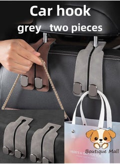 Car-mounted car hook, multifunctional, strong load-bearing capacity, made of suede material, two pieces.
