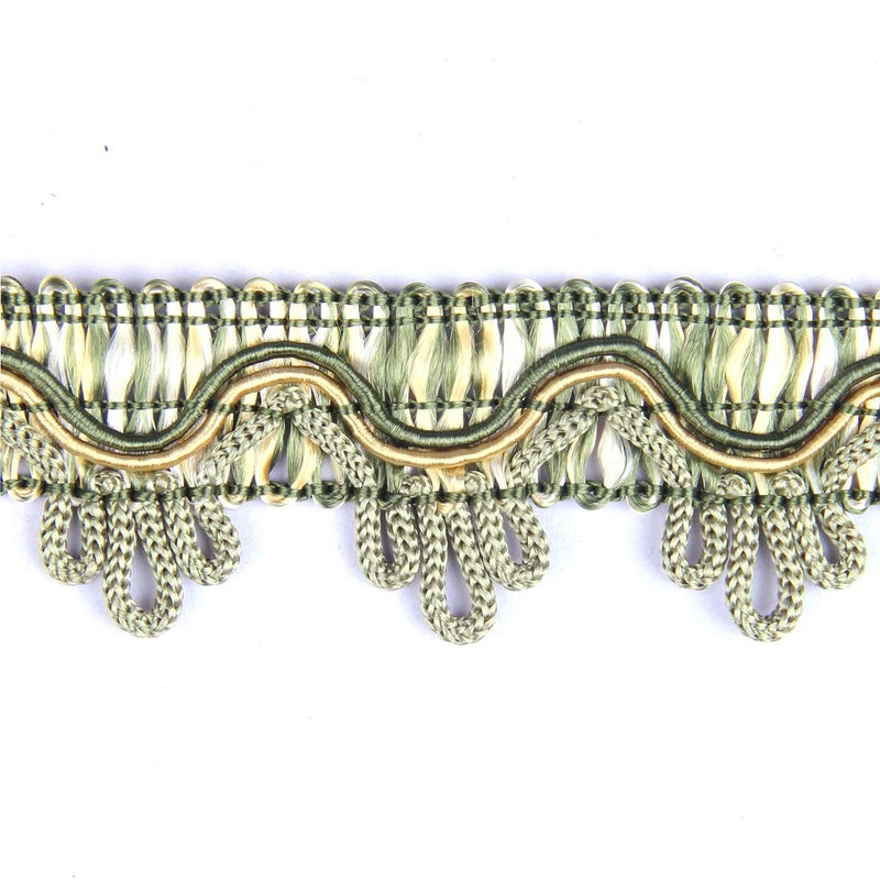 BEL AVENIR Braid Trim 3cm 12Yards Delicia French Gimp Basic Sewing Polyester DIY Crafts Costume Home Decoration Green - Image 3