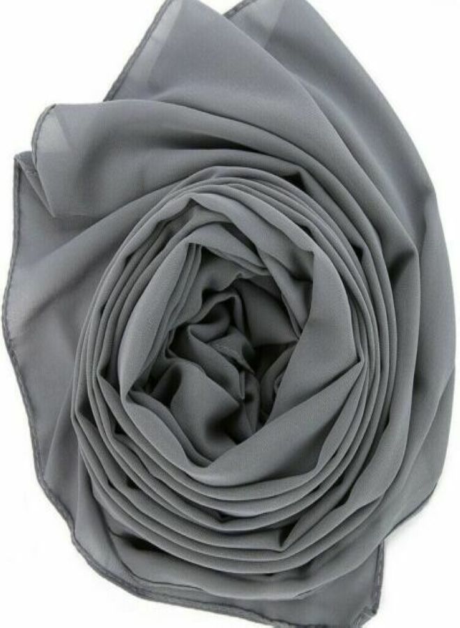 Fatah Long Scarf Hjab Grey Color From Fatah 
