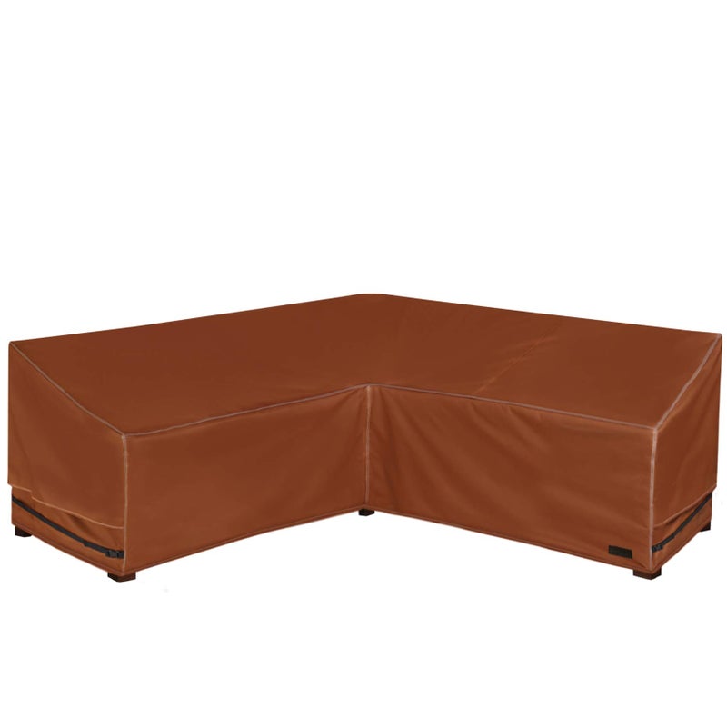 NettyPro Patio V-Shaped Sectional Lounge Set Cover Waterproof (V-100 Lx100 Dx30 H) - Image 1