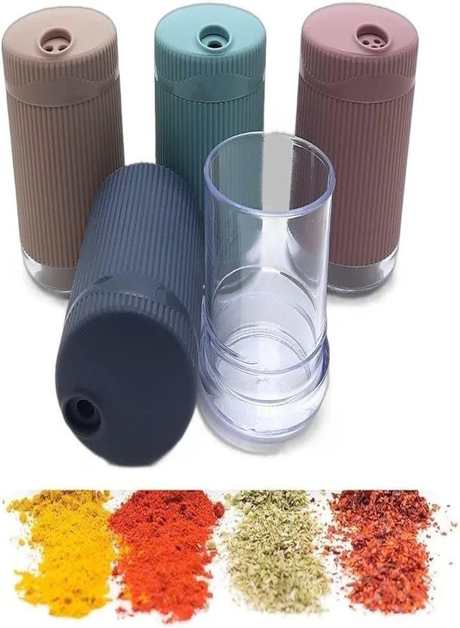 BIRVAN Salt & Pepper Jar Shaker Spice Holder Condiment Set Holder Dispensers,(pcs of-2) Multicolor - Image 4