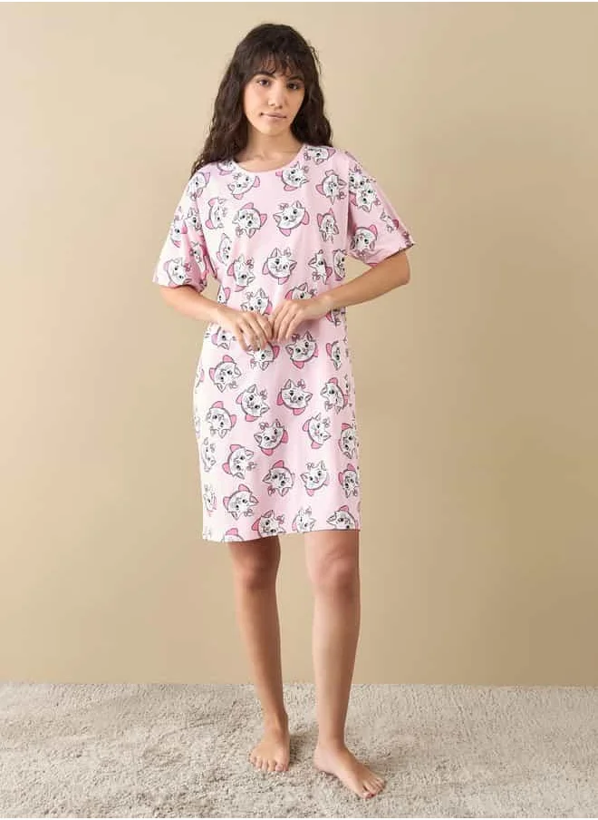 FAV Marie Print Sleepshirt with Short Sleeves