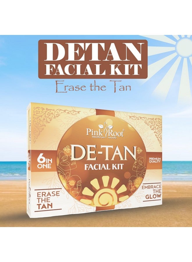 Pink Root Detan Facial Kit 310gm each, for Tan Removal, Skin whitening & Brightening, Removes Dark Spots & acnes - Image 4