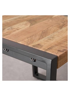 Home Box Rustic Solid Wood Top End Table 50 x 50 x 50 cm  - Image 4