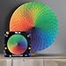 CMY Cubes 500 Pieces Round Jigsaw Puzzles CMY Cubes Rainbow Palette Color Wheel Changing Puzzle Difficult Challenging Intellectual Game for Adults Teens Lenticular Color Altering Puzzle Magic - Image 2