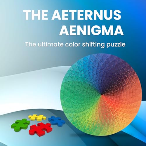 CMY Cubes 500 Pieces Round Jigsaw Puzzles CMY Cubes Rainbow Palette Color Wheel Changing Puzzle Difficult Challenging Intellectual Game for Adults Teens Lenticular Color Altering Puzzle Magic - Image 5