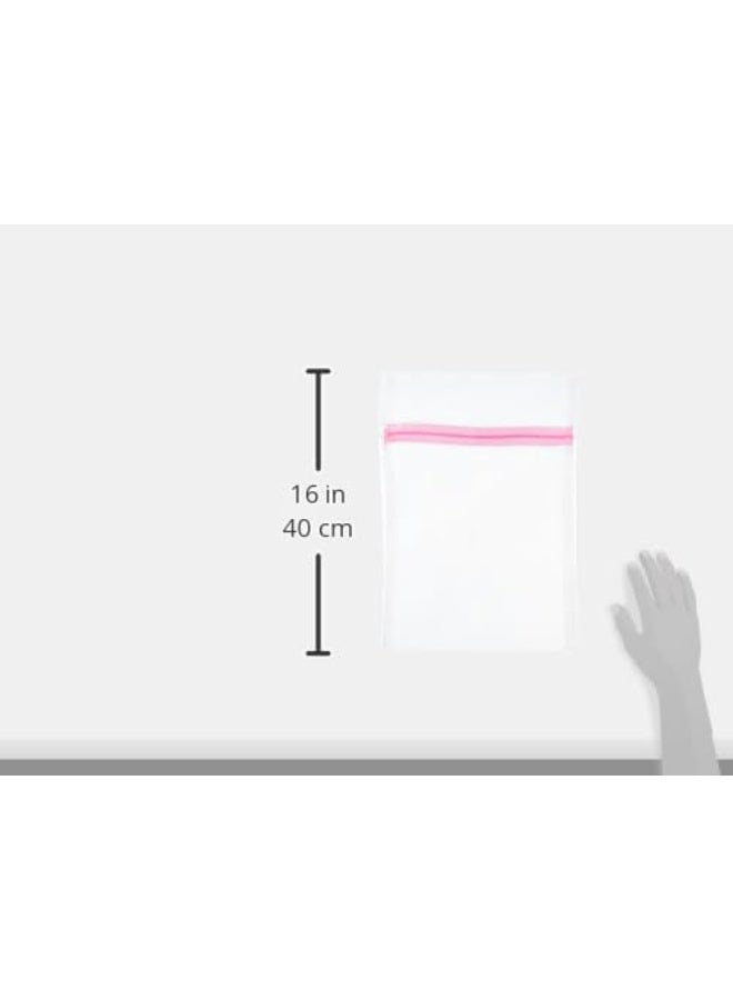 حقيبة غسيل شبك – لحماية الملابس الحساسة مثل السوتيان واللانجيري وملابس الأطفال والجوارب – شبكة بوليستر متينة تمنع التلف والتشابك – متعددة الألوان – 1 قطعة - Image 2