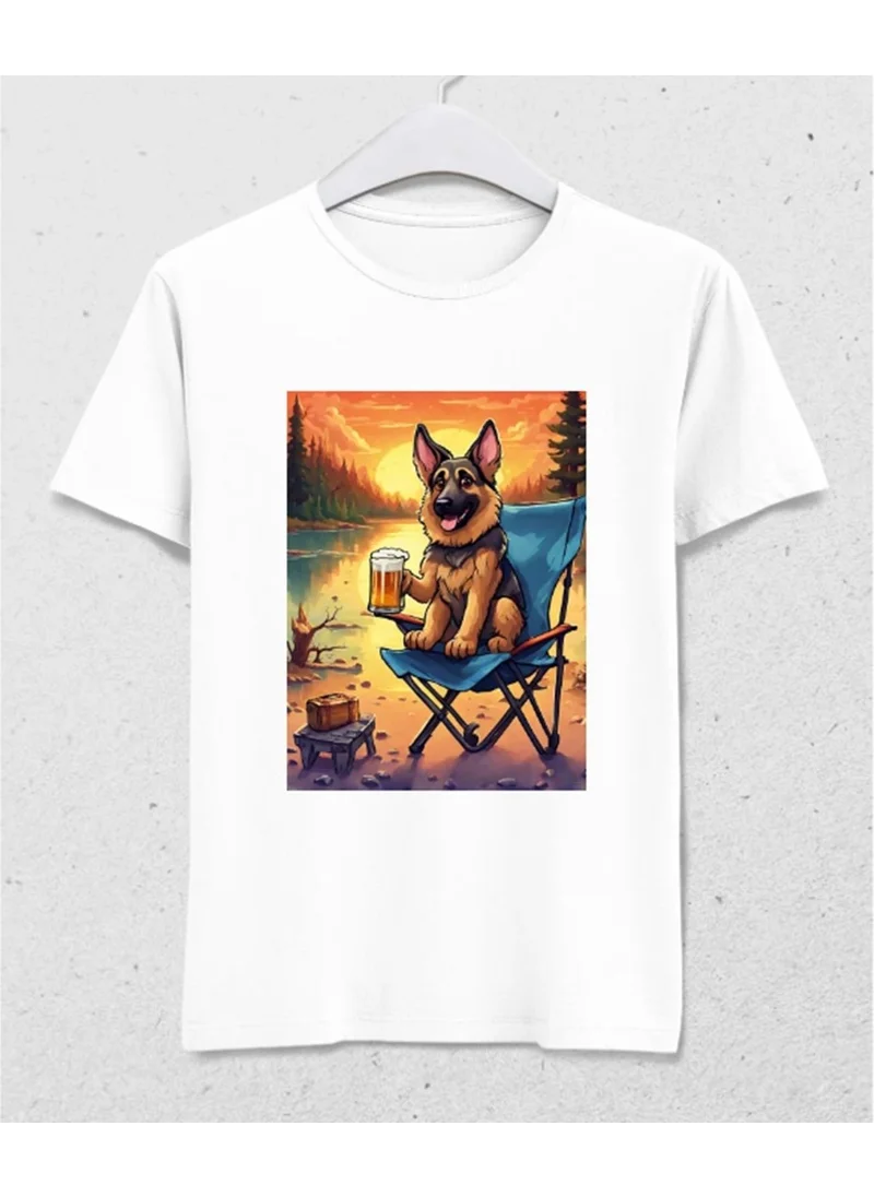 هينا Camping Buddy Oversize T-Shirt White