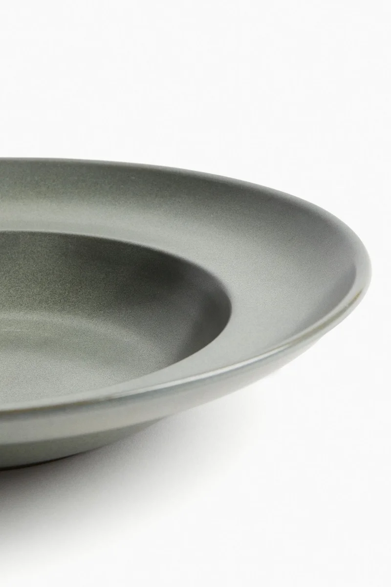 H&M 2-pack reactive-glaze deep plates