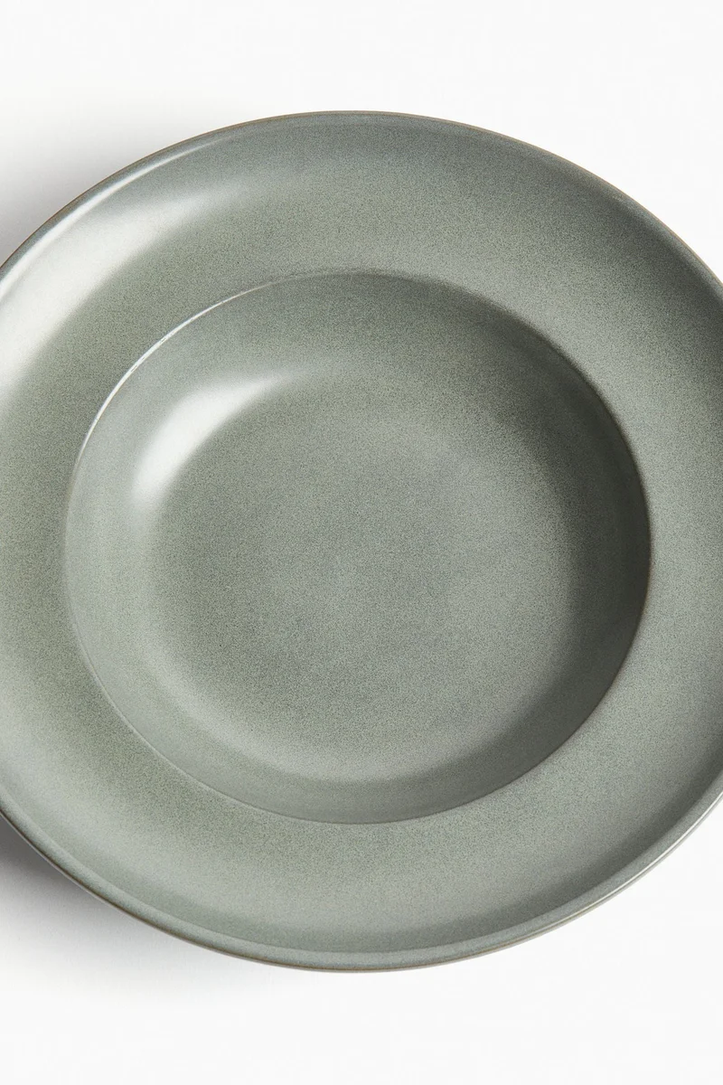 H&M 2-pack reactive-glaze deep plates