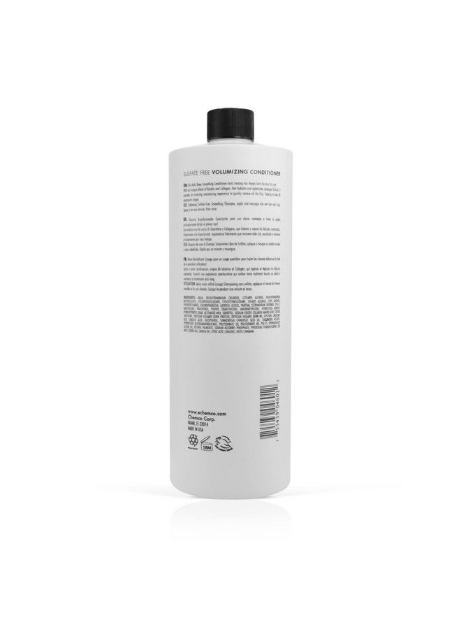KERAGEN Volumizing Conditioner For Fine Hair With Keratin And Collagen Sulfate Free 32 Oz Add Thickness Hydrates And Enhances Hair Volume With Panthenol Vitamins And Jojoba Oil - Image 3