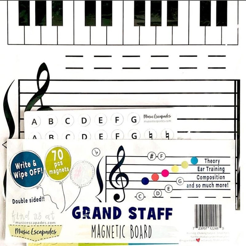 Hztyyier Magnetic Dry Erase Board Note Reading Borad Small Dry Erase Whiteboard for Music Teacher Teaching Piano Teacher - Image 4