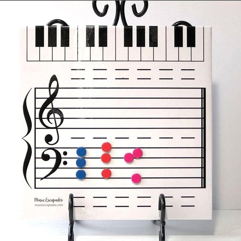 Hztyyier Magnetic Dry Erase Board Note Reading Borad Small Dry Erase Whiteboard for Music Teacher Teaching Piano Teacher - Image 2