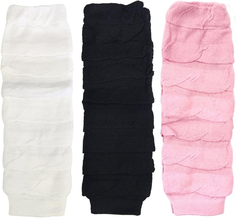 Bowbear Little Girls 3 Pair Layered Ruffles Leg Warmers - Image 1