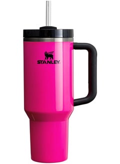 Stanley Quencher H2.0 FlowState Stainless Steel Vacuum Insulated Tumbler with Lid & Straw for Water, Iced Tea or Coffee, Smoothie & More, Red Florence, 40 OZ