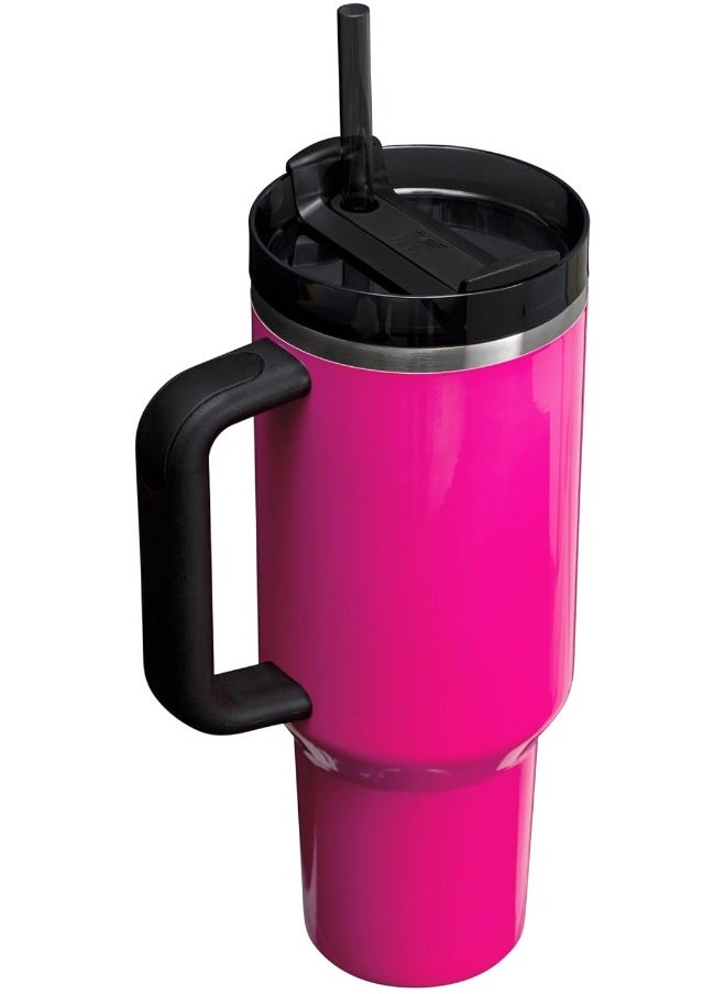 Stanley - Stanley Quencher H2.0 FlowState Stainless Steel Vacuum Insulated Tumbler with Lid & Straw for Water, Iced Tea or Coffee, Smoothie & More, Red Florence, 40 OZ - Image 1