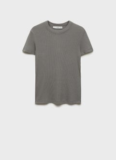 MANGO Short-Sleeved Fitted T-Shirt  - Image 5