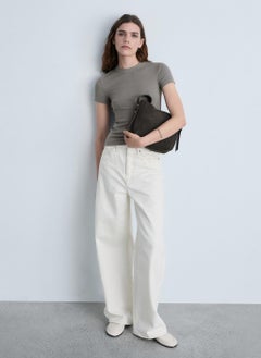 MANGO Short-Sleeved Fitted T-Shirt  - Image 4