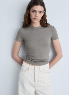 MANGO Short-Sleeved Fitted T-Shirt  - Image 1