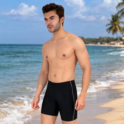 NEVER LOSE Unisex Compression Sports Shorts Half Tights (XL) Black - Image 4