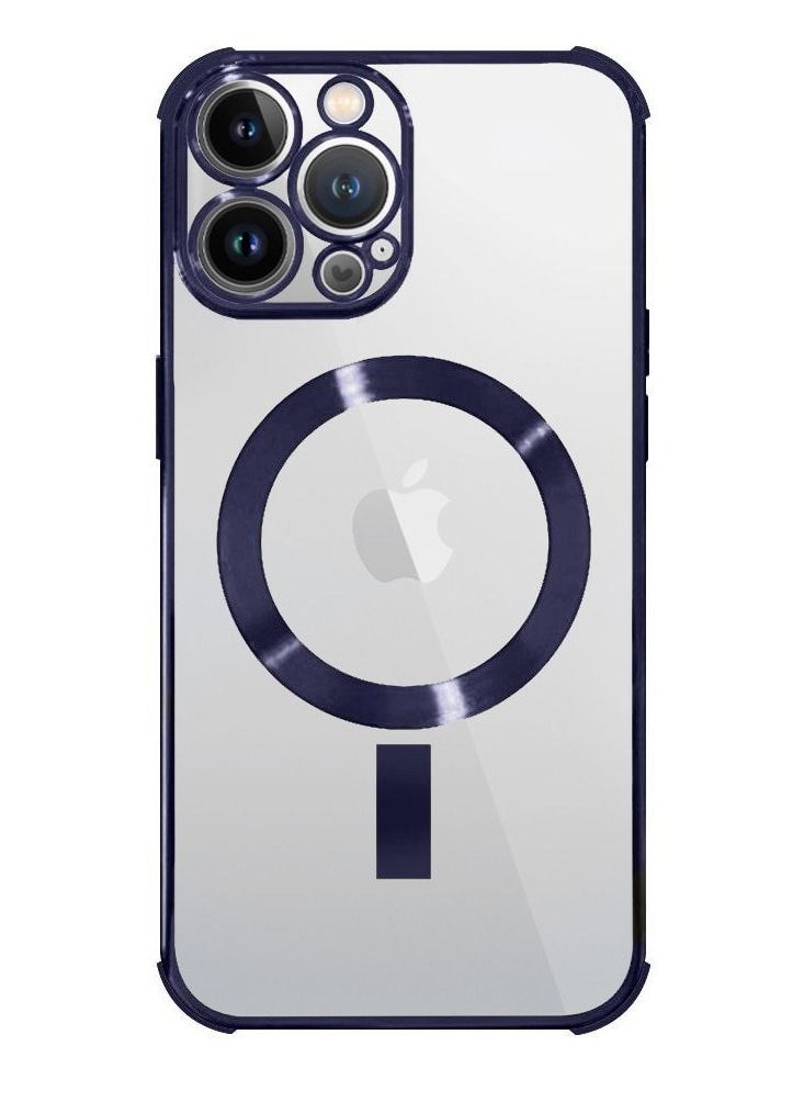 CATANES - iPhone 13 Pro Max Magsafe Bumper Case Magnetic Wireless Charging Case Blue - Image 1
