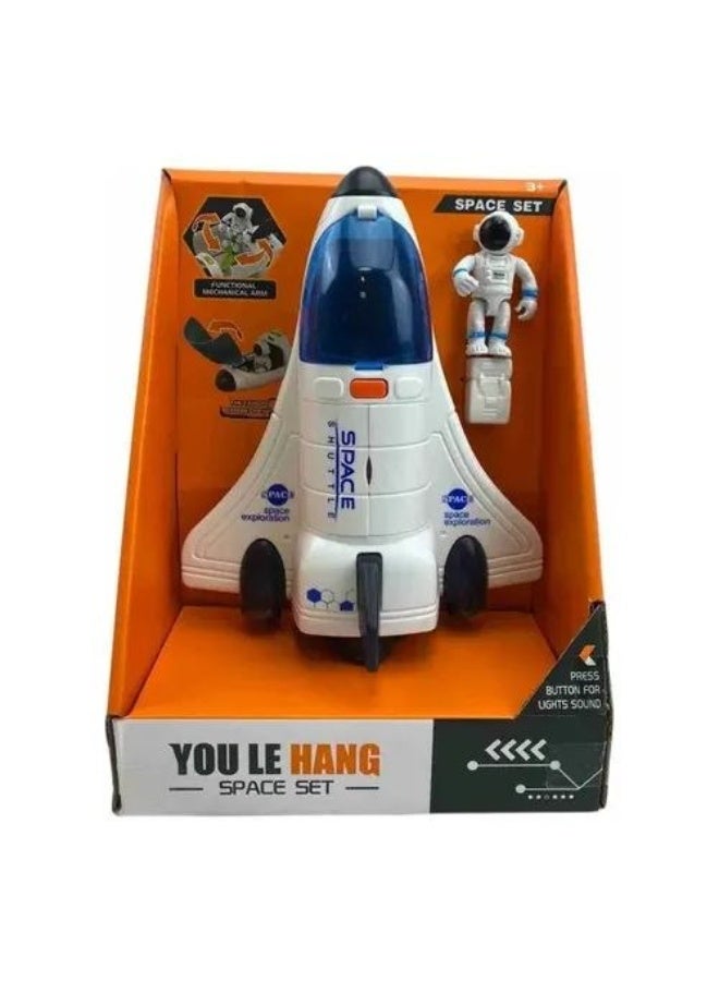 Astro Space Shuttle Toy with Astronaut Figure – Light, Sound & Moving Parts – Space Exploration Playset for Kids 3+ - Image 3