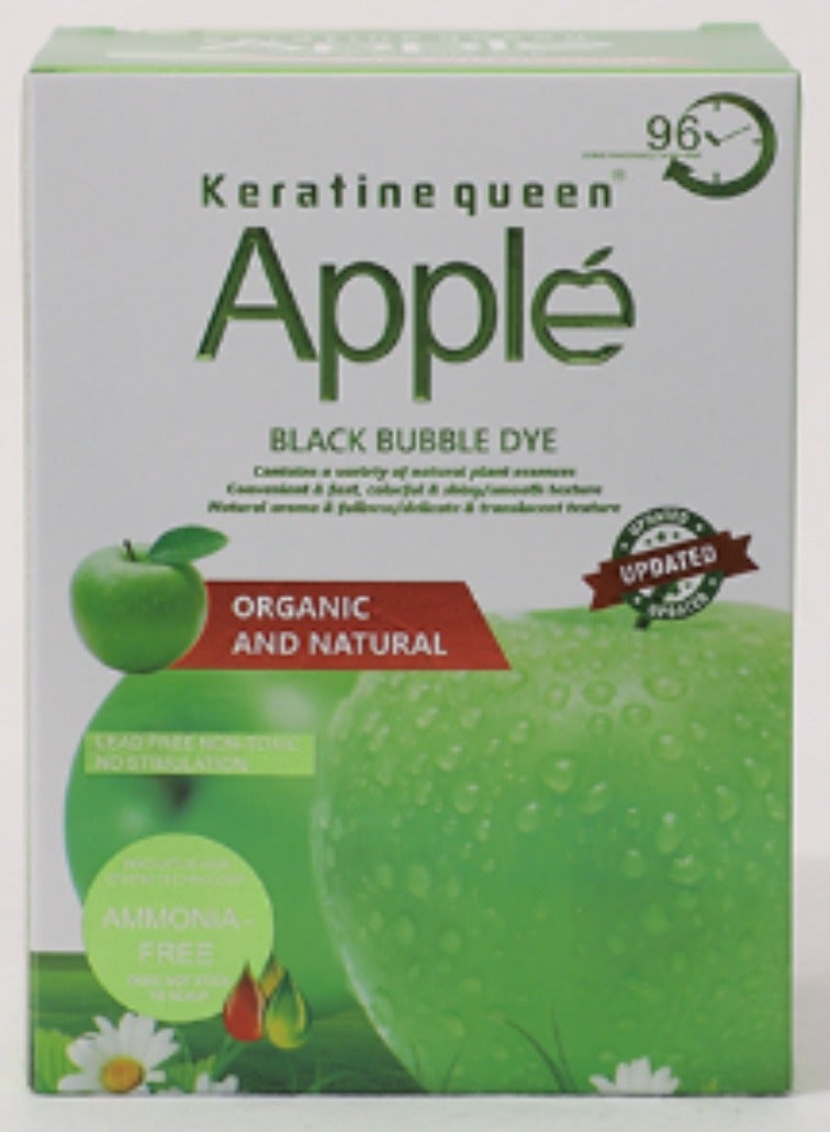 صبغة الشعر الفقاعات السوداء من التفاح 25x10 مل